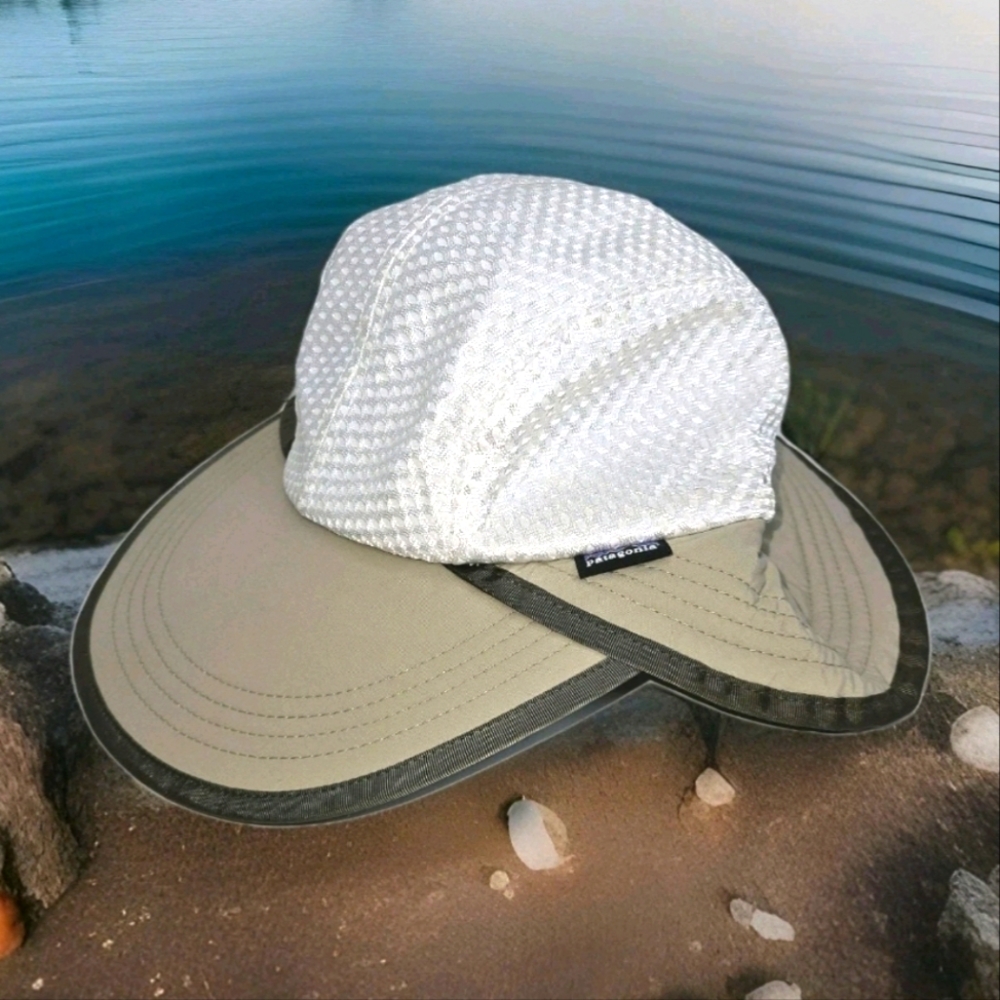 NEW Patagonia Vented Broadbill Hat Sz M Hazel Khaki Packable Fishing Hiking